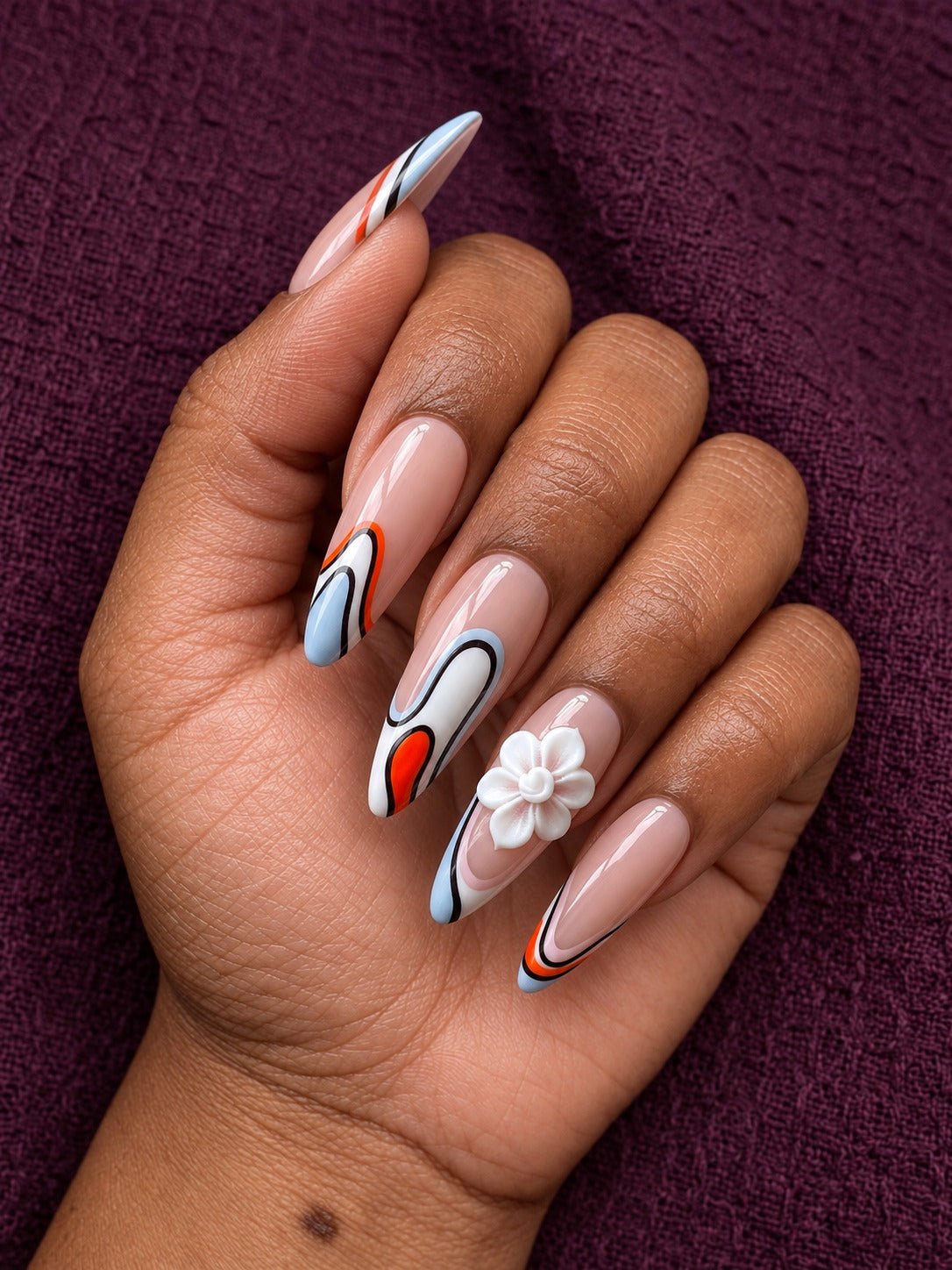 Akoma Wave - GN Collections| Press Ons to Own Your Feminine Energy