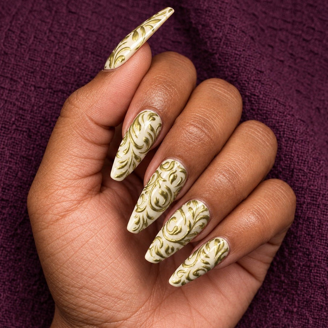 Chartreuse dreams - GN Collections| Press Ons to Own Your Feminine Energy