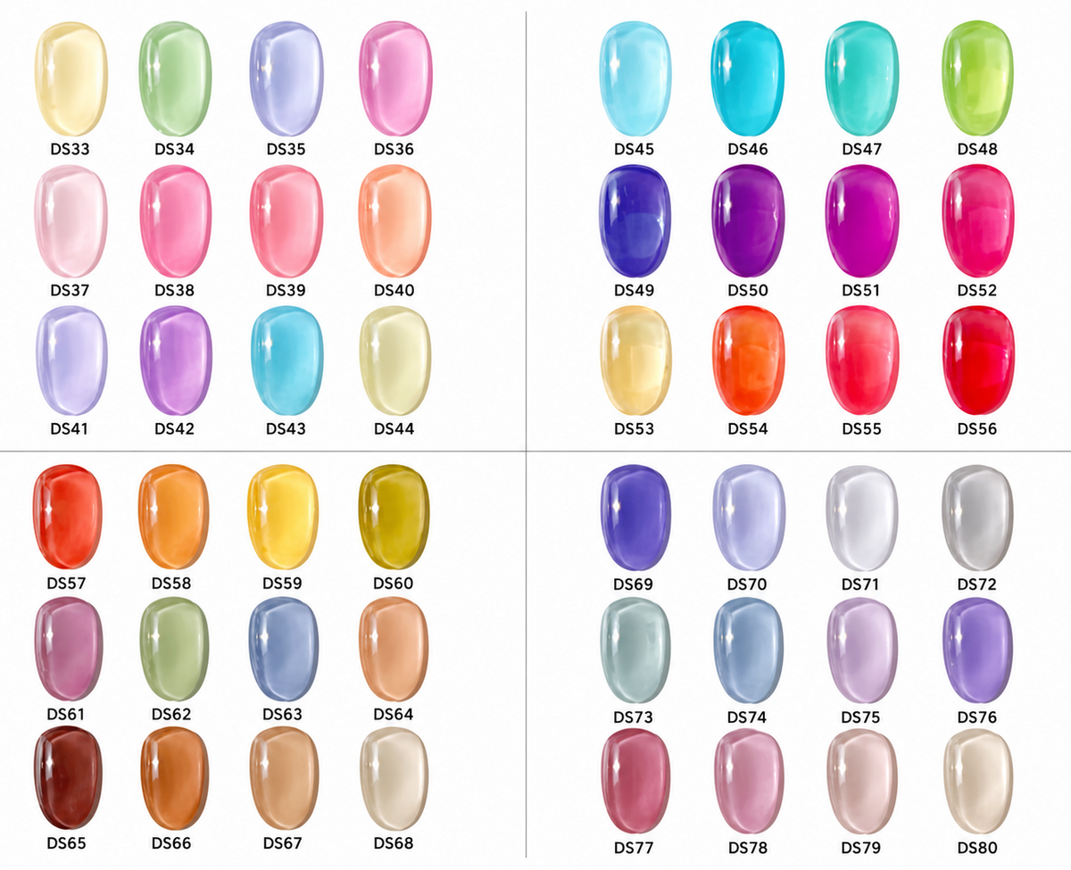 Colored Glass - GN Collections| Press Ons to Own Your Feminine Energy