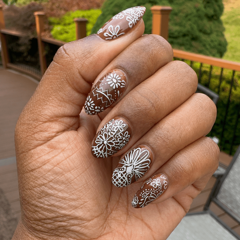 Henna and espresso - GN Collections| Press Ons to Own Your Feminine Energy