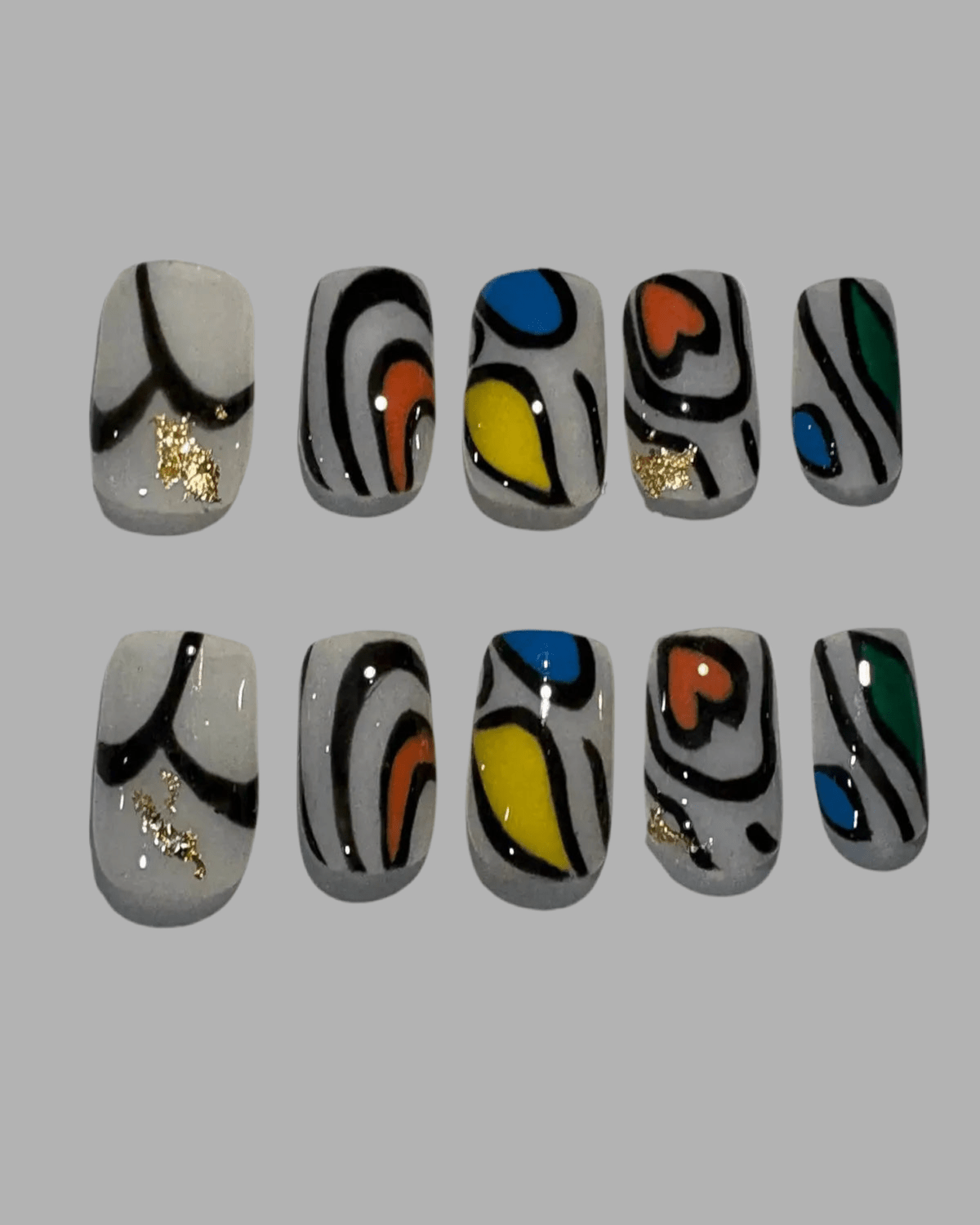 Kente Contours - Gigi's Nails