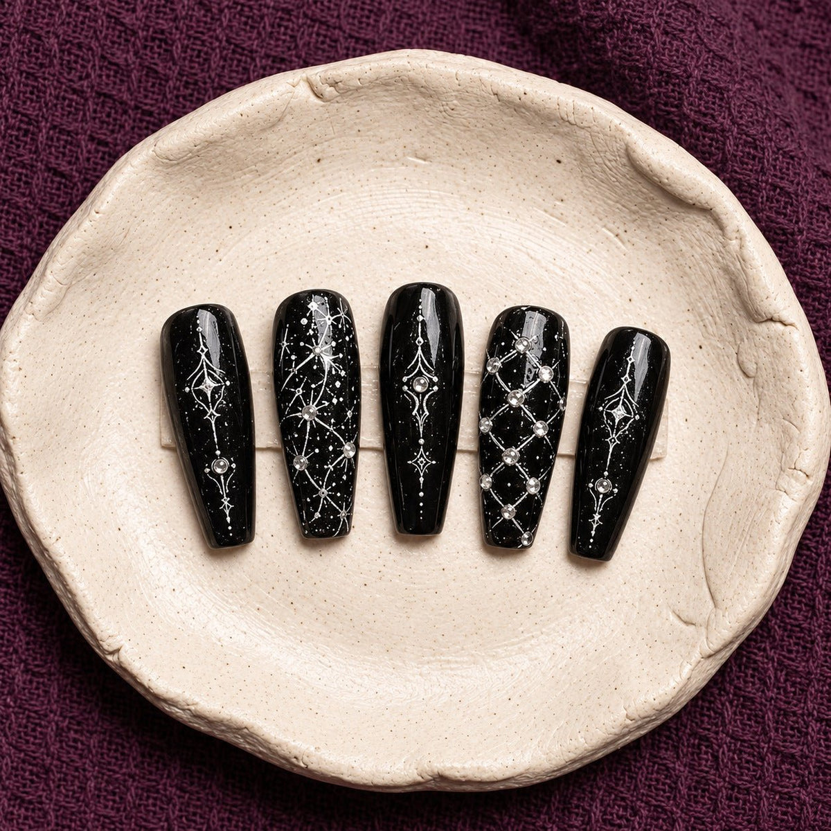 Midnight Monolith - GN Collections| Press Ons to Own Your Feminine Energy
