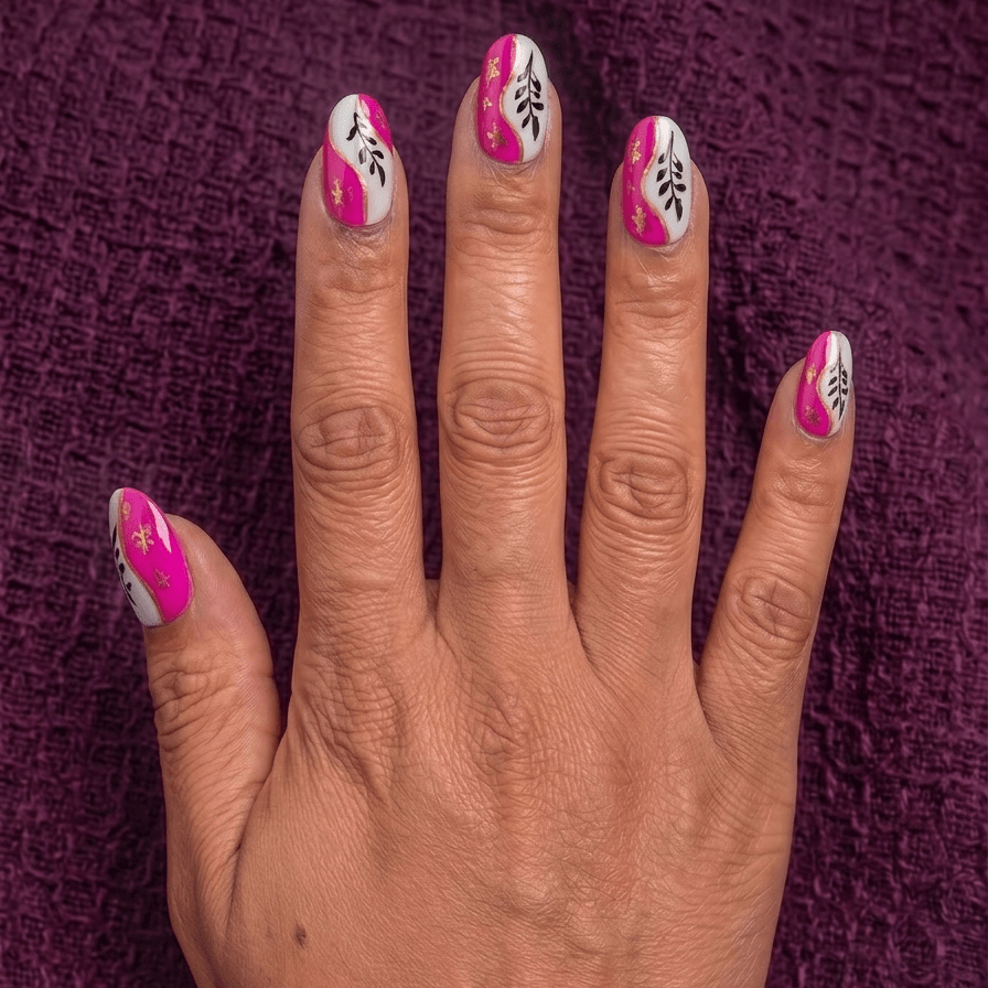 Pink Henna - GN Collections| Press Ons to Own Your Feminine Energy
