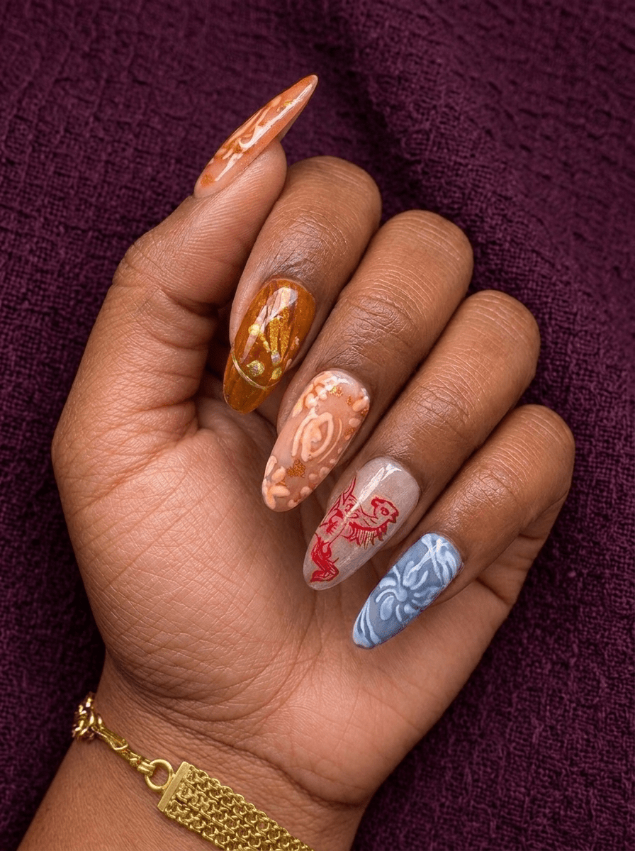Cermaic Heirloom - GN Collections| Press Ons to Own Your Feminine Energy