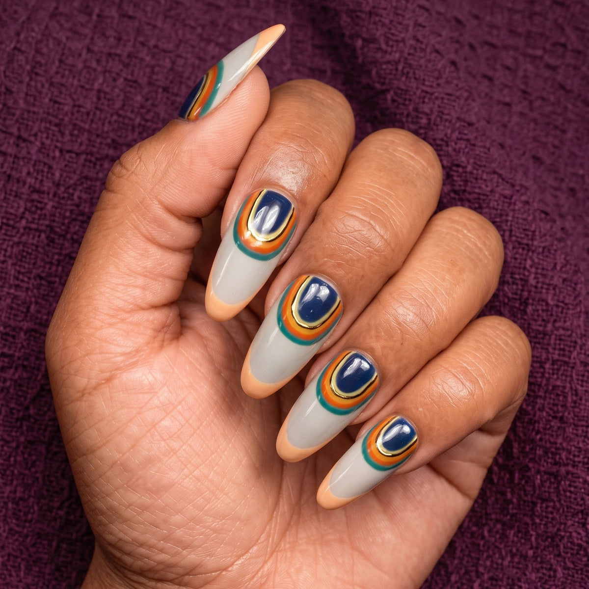 Gilded Abstract - GN Collections| Press Ons to Own Your Feminine Energy