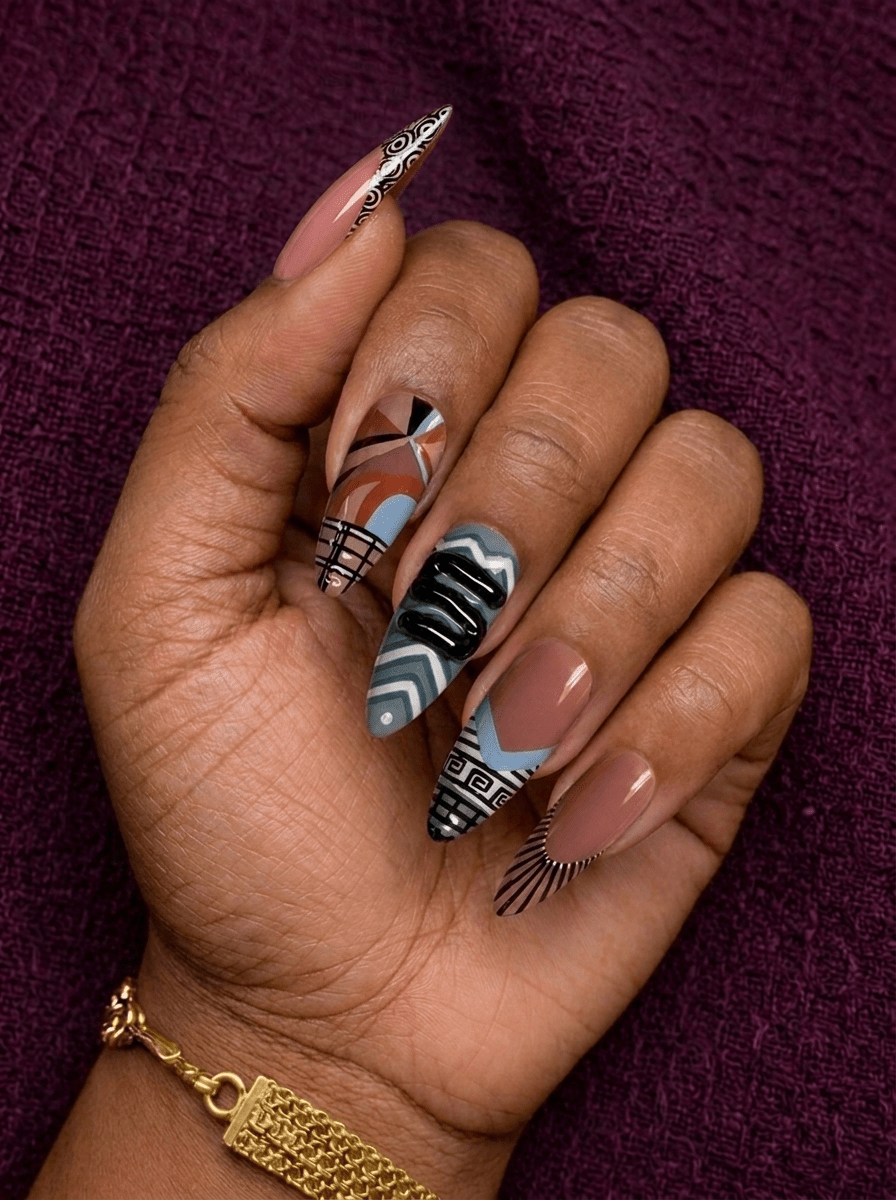 Malian Mudcloth - GN Collections| Press Ons to Own Your Feminine Energy