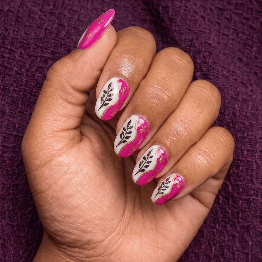 Pink Henna - GN Collections| Press Ons to Own Your Feminine Energy
